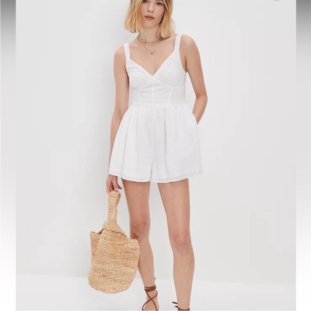 White American Eagle Romper